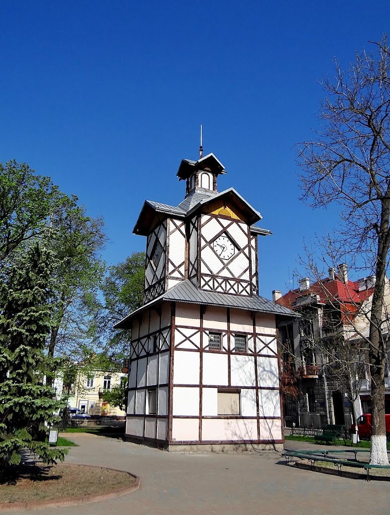 Броди - годинникова вежа, Brody - clock tower, Броды - часовая башня