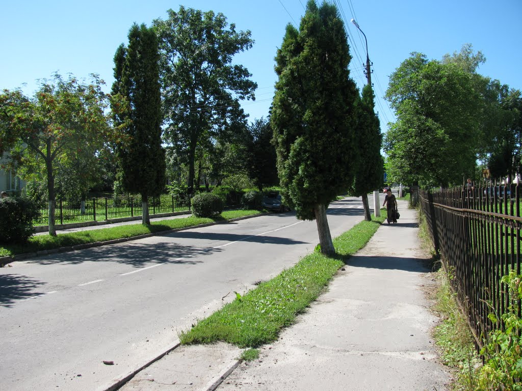 м.Буськ біля Ощадного банку.липень2010р.