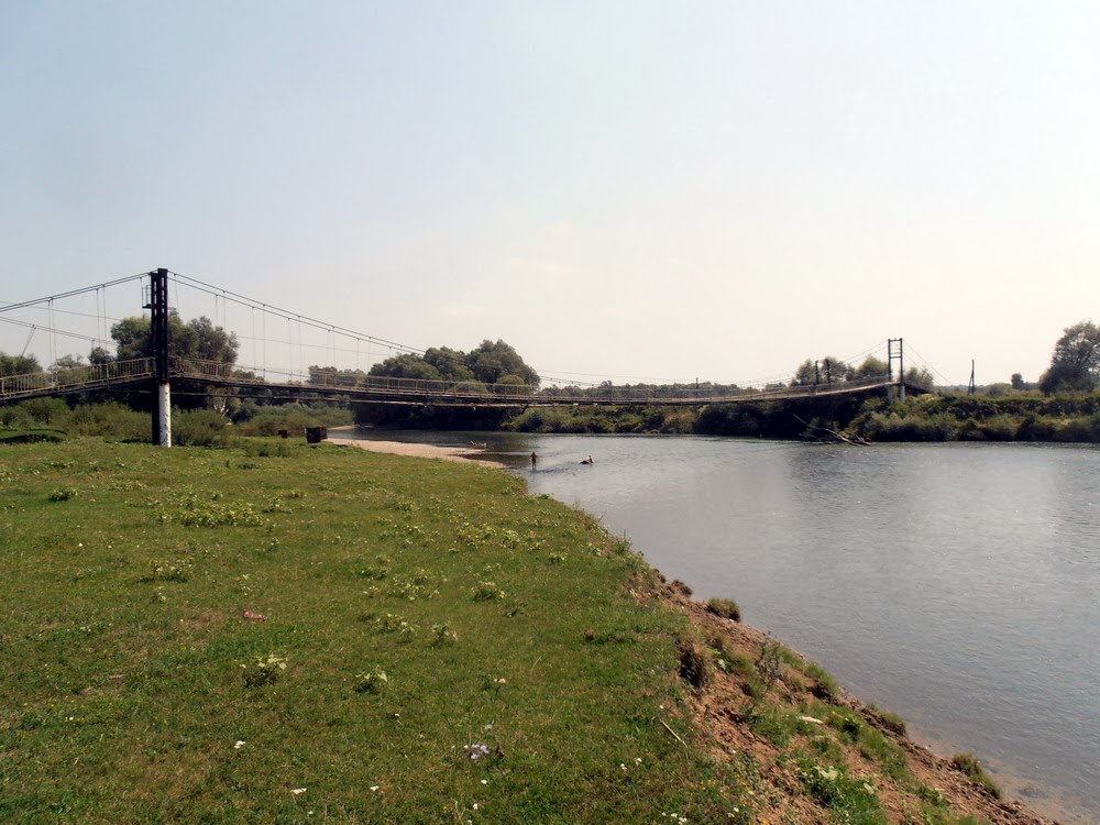 Bridge on the Stryi river near Zhydachiv town