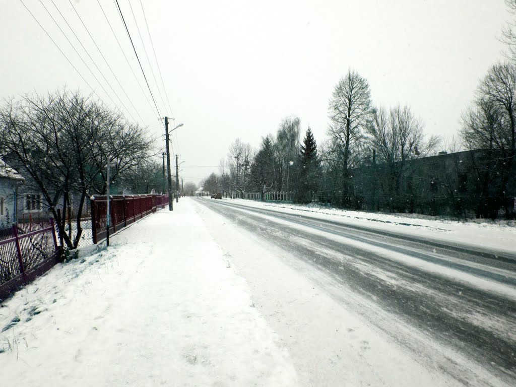 вул. Глинська. Зима