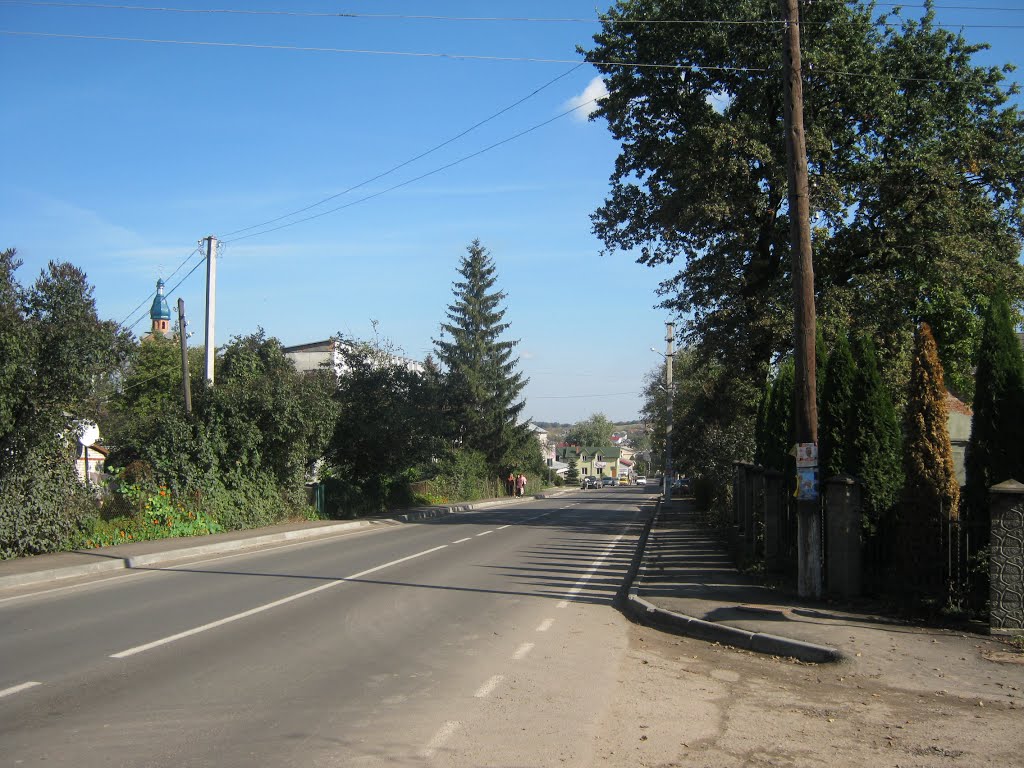 Вулиця Грушевського. м. Мостиська