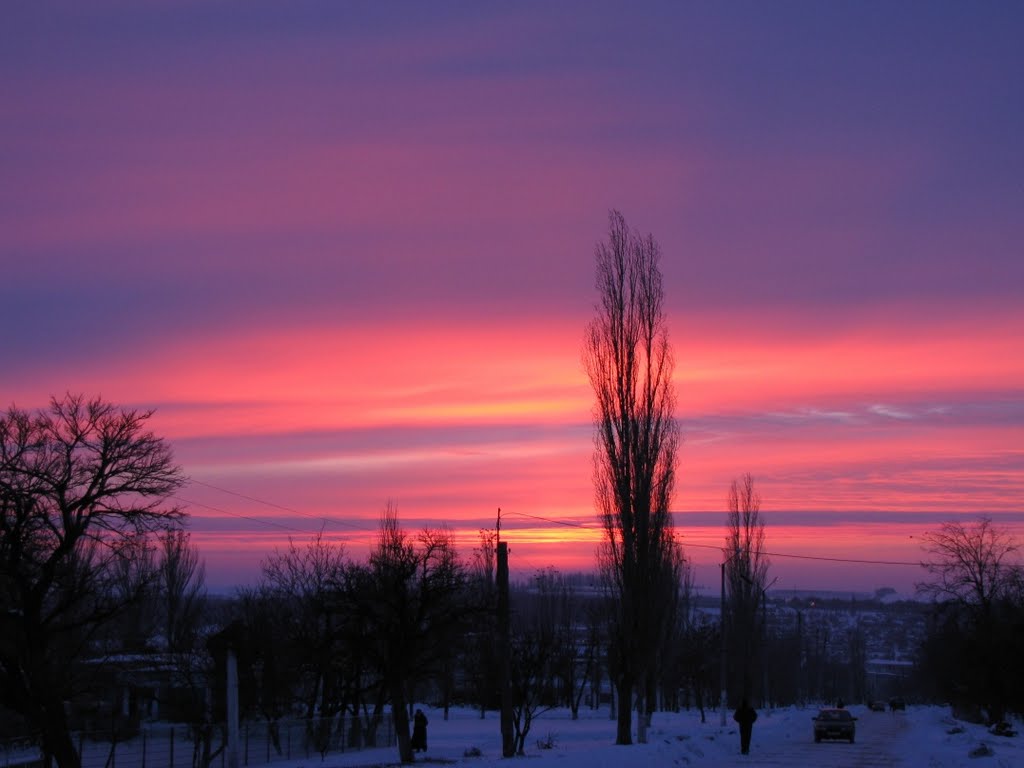 Доманёвка. Южное сияние.  Southern light.