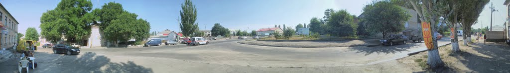 Доманевка. лето, центр. панорама.