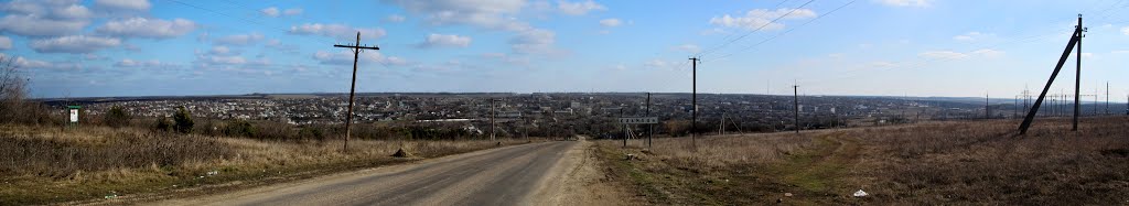 Panorama. Панорама городка Еланец.