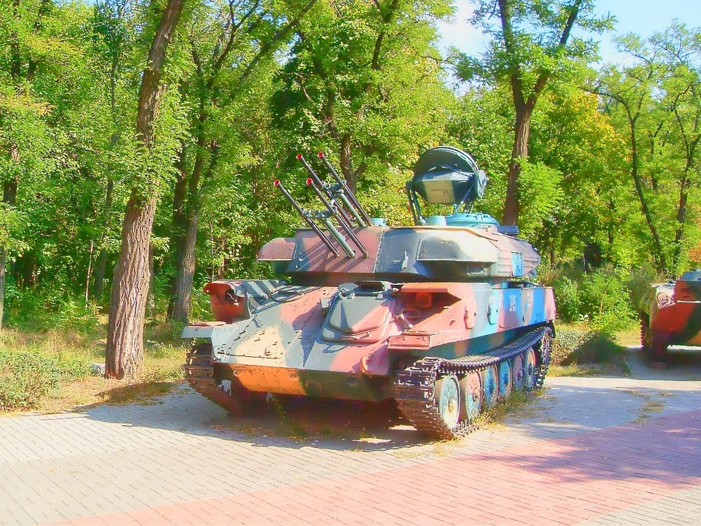г.Николаев.ЗСУ 23.4 "Шилка" в мемориале воинам афганцам.