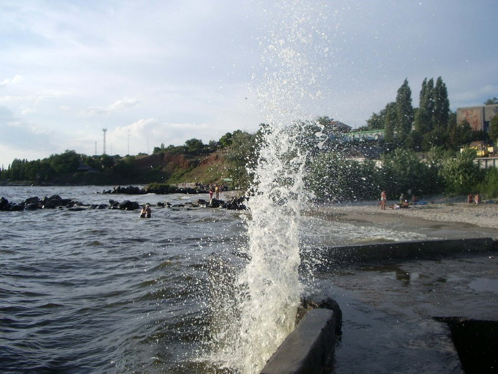 вода летить вгору