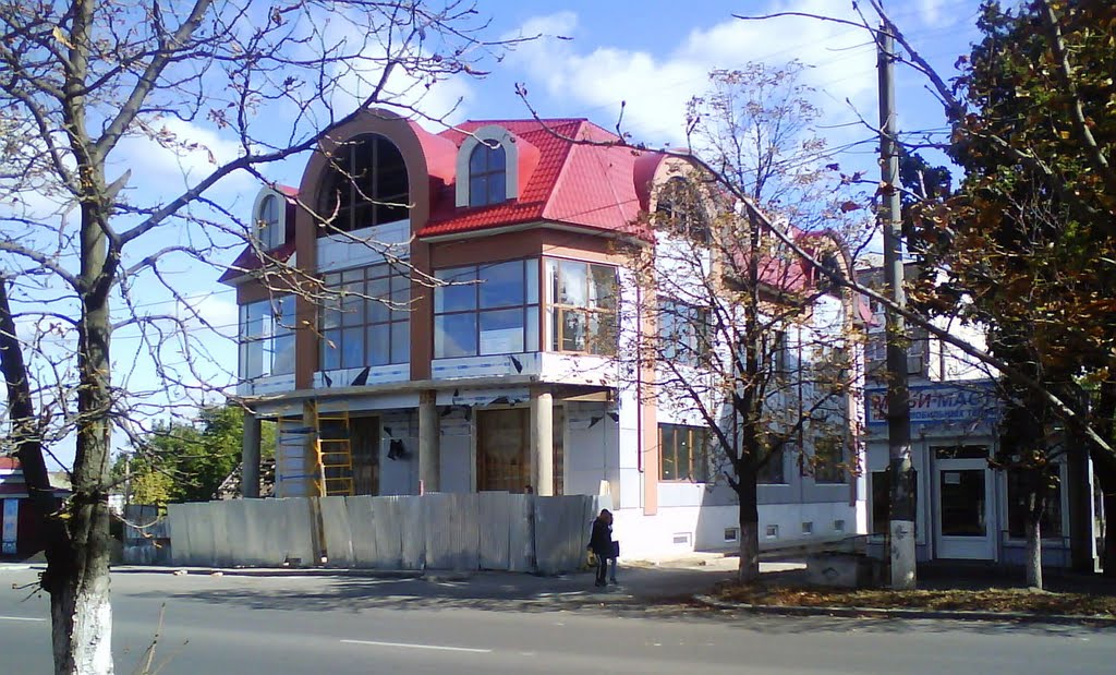 Строительство нового магазина.
