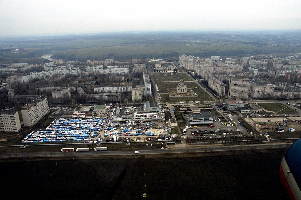 Yuzhnoukrainsk from helicopter.