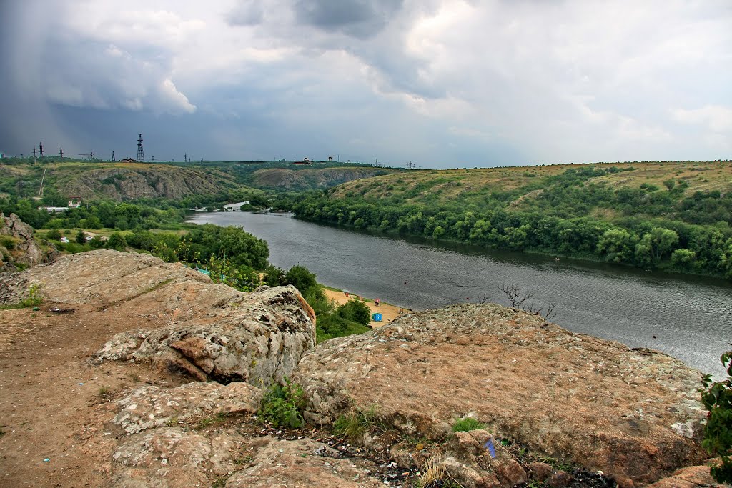 Гроза над Южным Бугом. Южноукраинск.