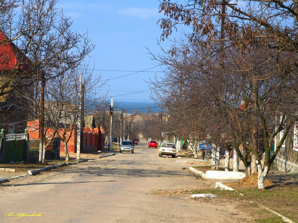 Ул. Чапаева. Вид на лиман.