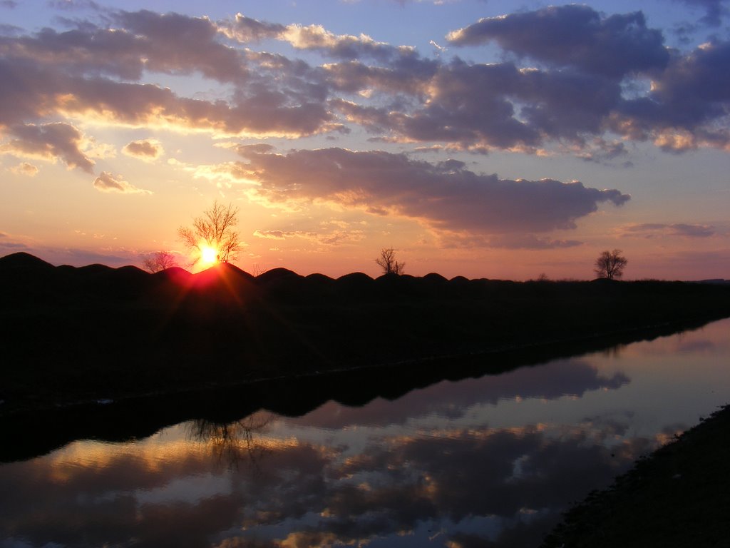 Artsyz, sunset