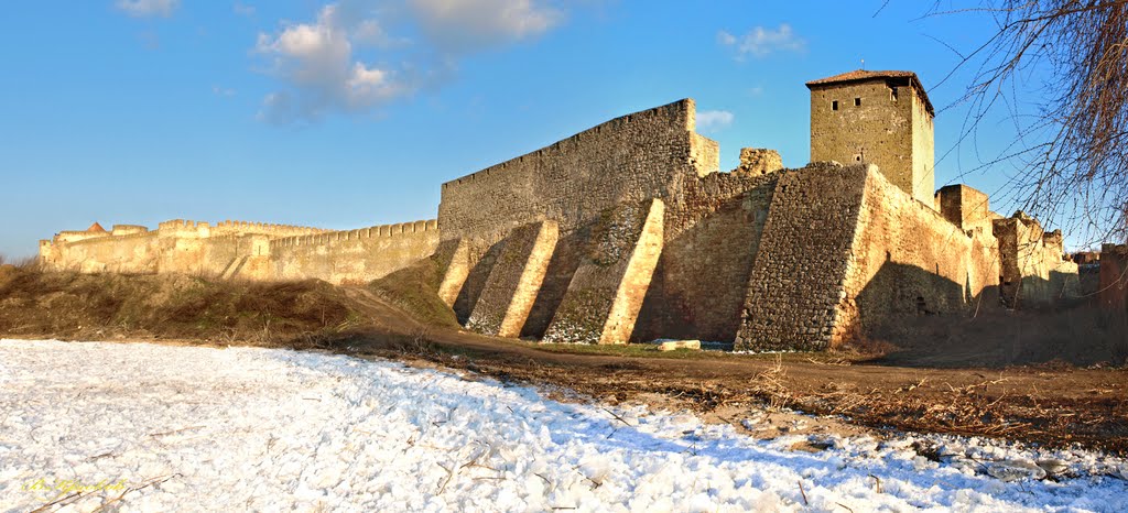 Fortress of Belgorod-Dnestrovskiy.Вид на башню Пушкина.Панорама.
