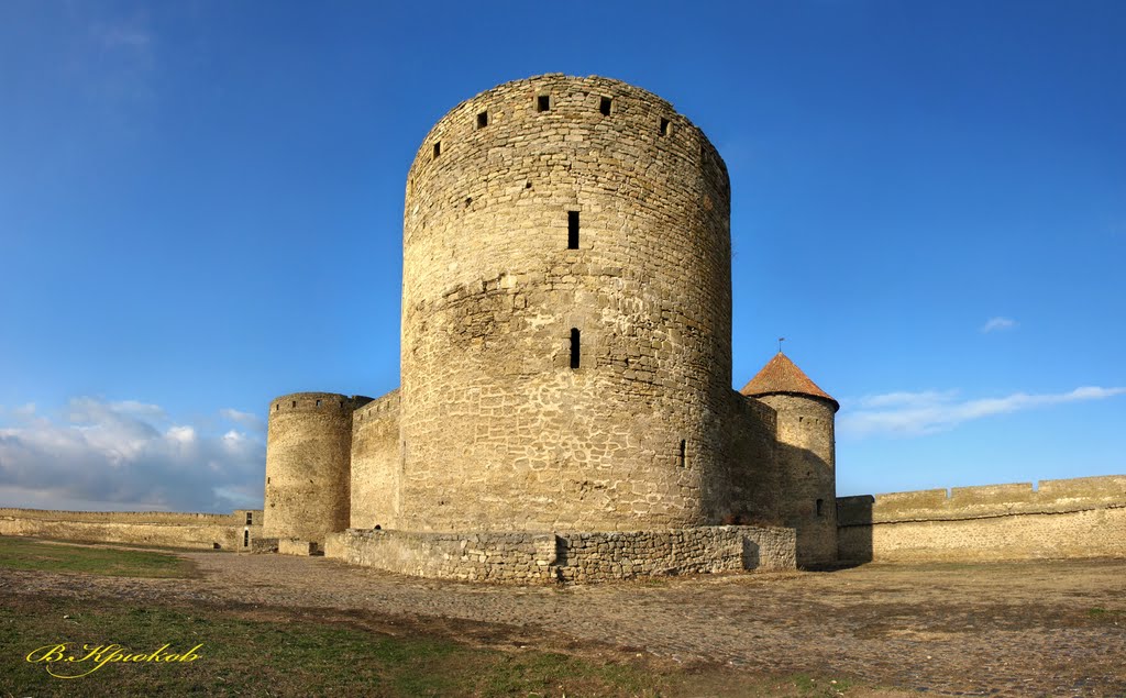 Белгород-Днестровская крепость.Вид на цитадель. Belgorod-Dniester fortress. View of the citadel.