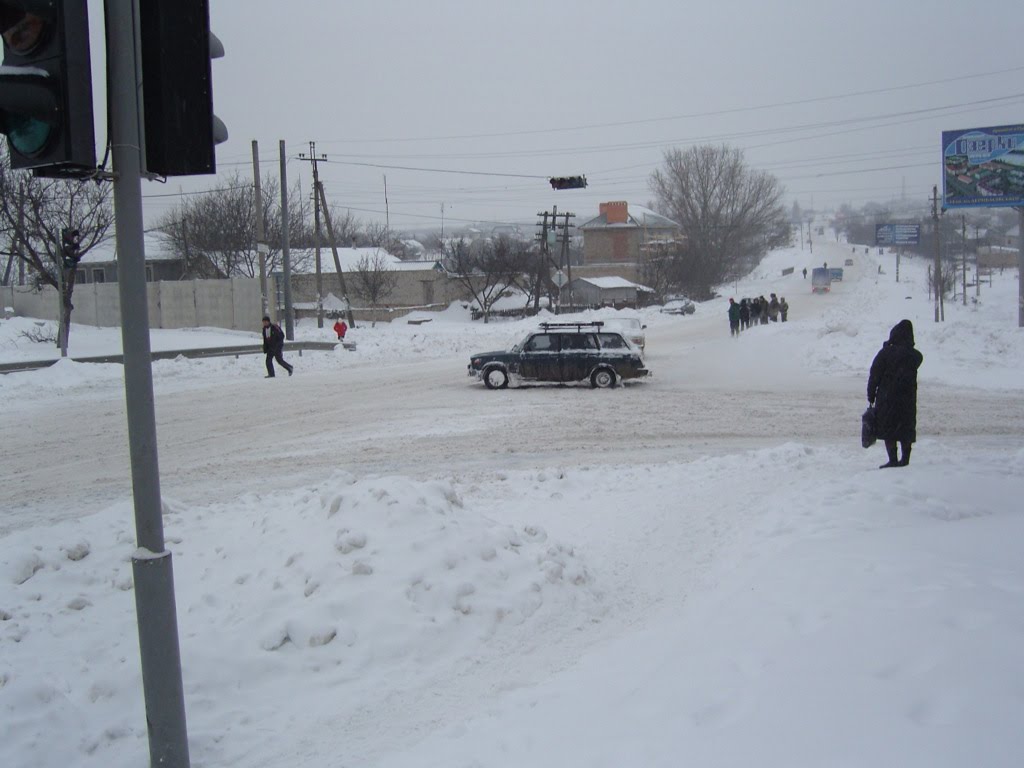 остановка зима