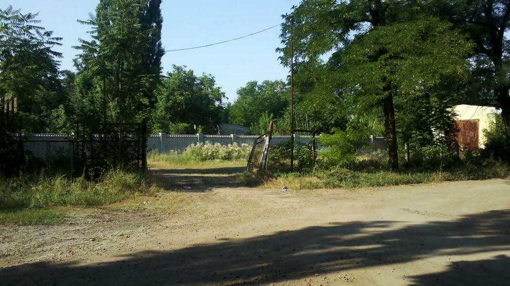 Вид на бывший автопарк