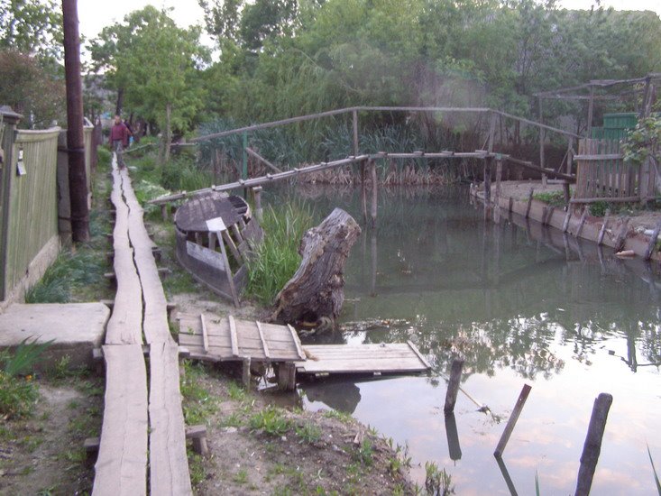 необычный город на воде.