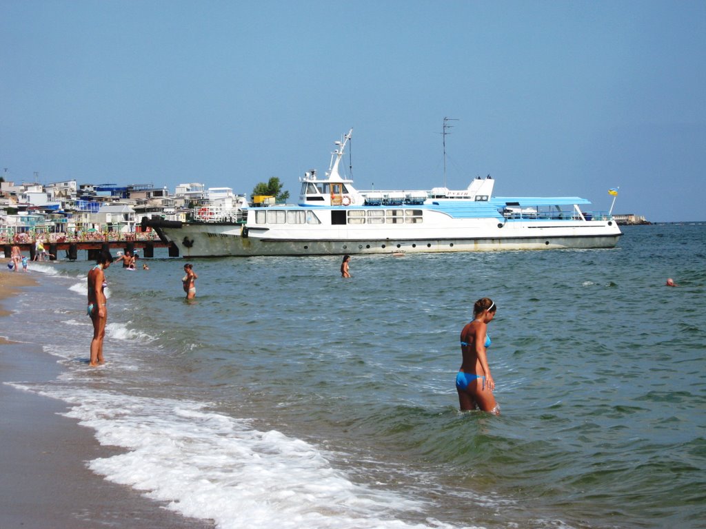 Pass/boat Ribin near BUGOVO