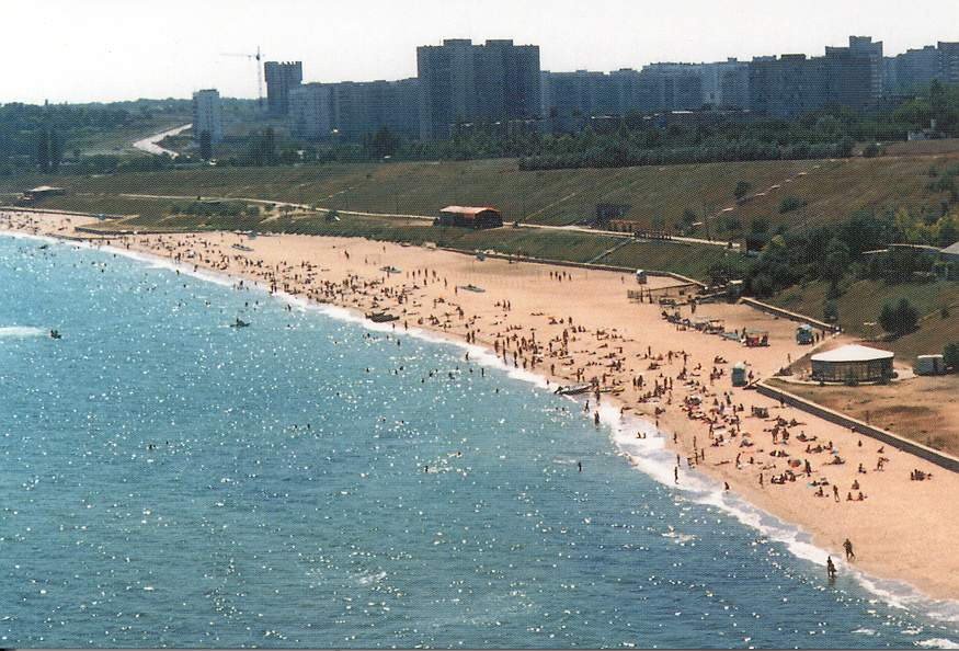 пляж с птичьево полёта