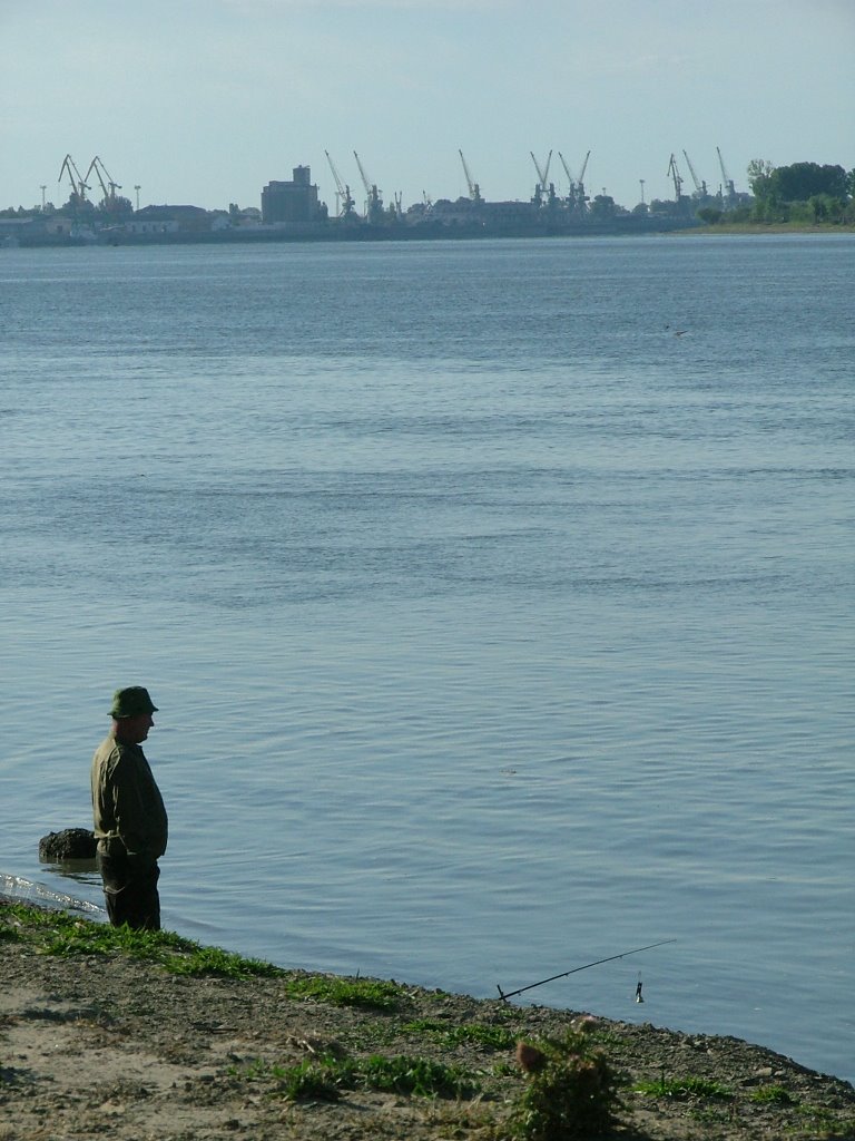fisherman on Danube