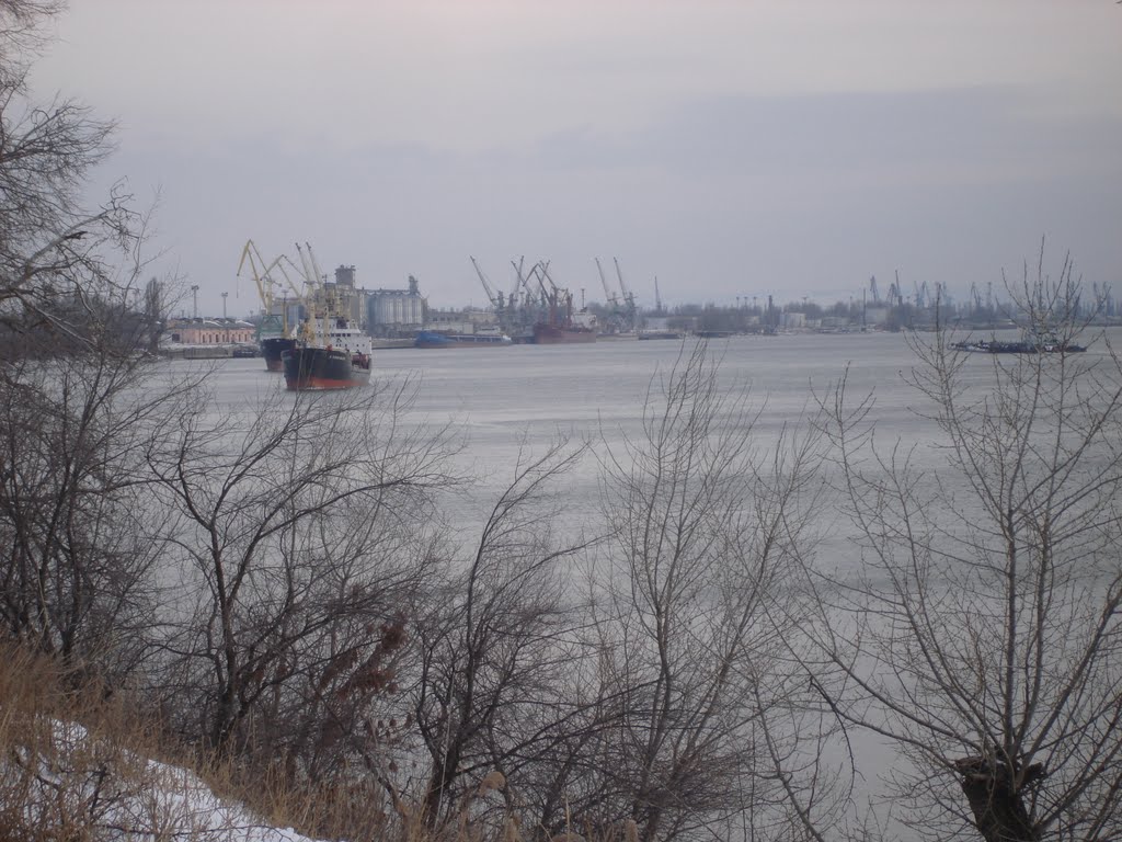Danube river, Reni,Port, Ukraine