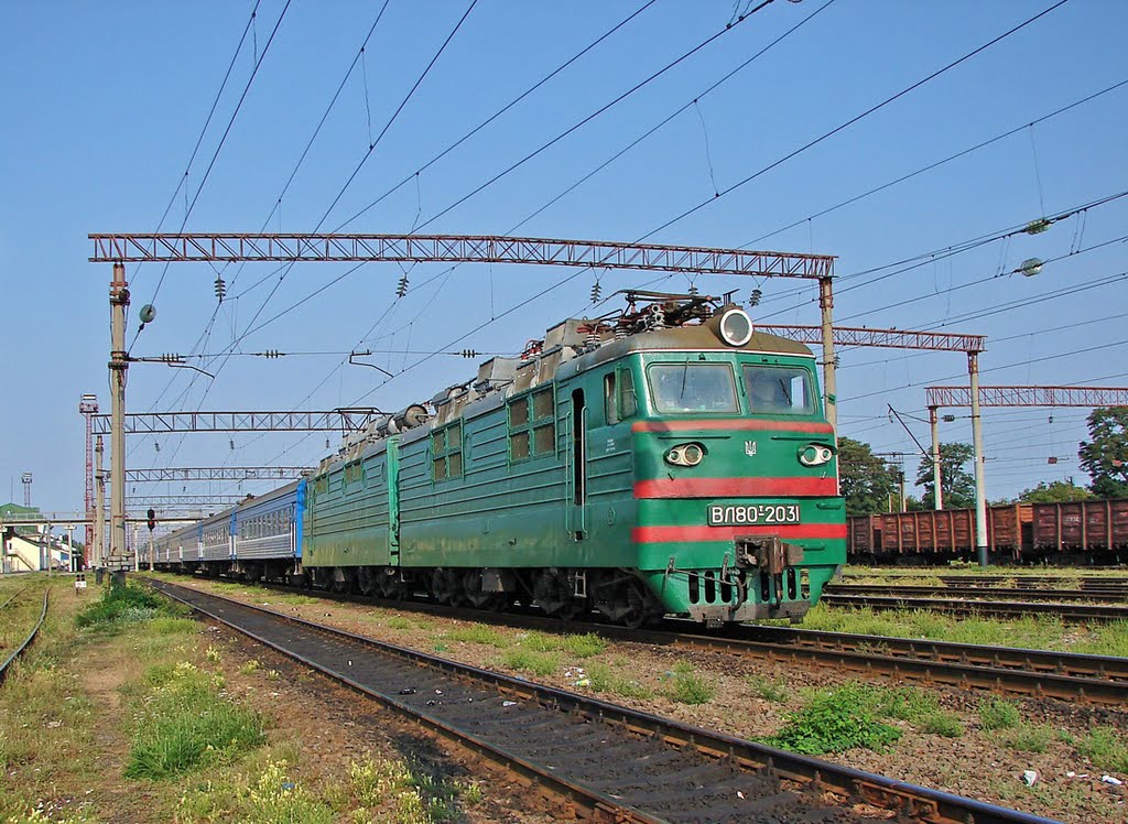 Электровоз ВЛ80Т-2031, ст. Гребенка