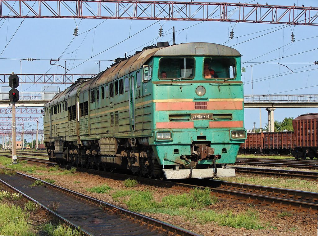 Тепловоз 2ТЭ116-791, ст. Гребенка