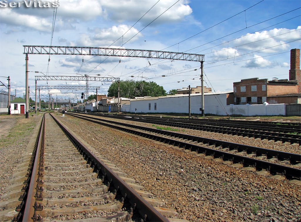 Ст. Гребёнка, вид в сторону ст. Лубны