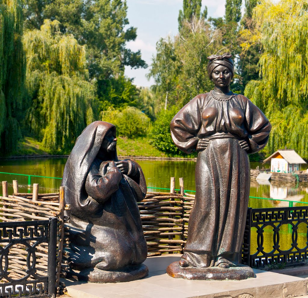 Скульптурная композиция - Литературные герои произведений Н.Гоголя