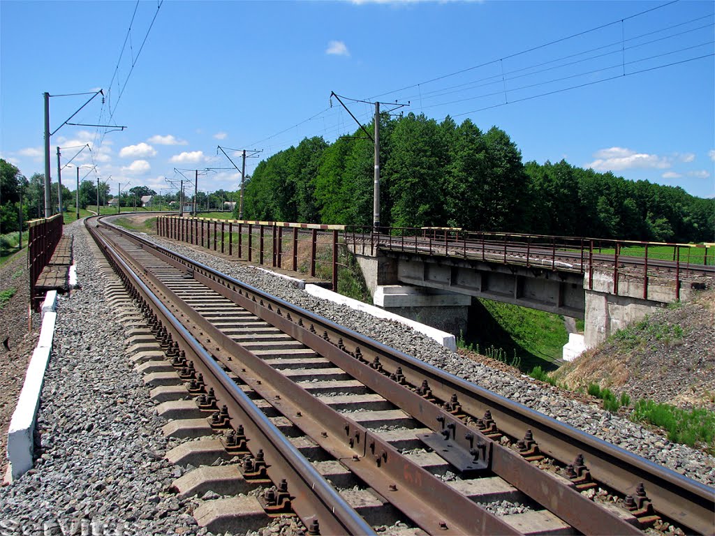 Мосты через р. Оржица, перегон Гребёнка - Марьяновка