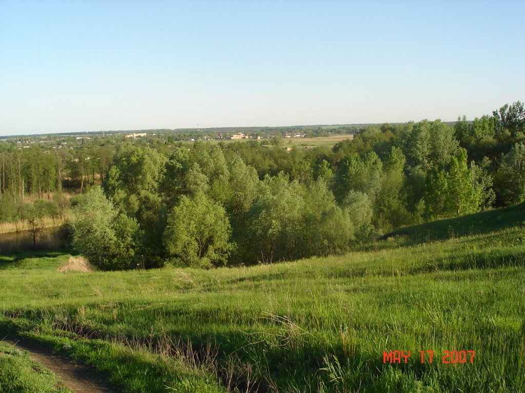 Chutovo view from Kolomak river hills