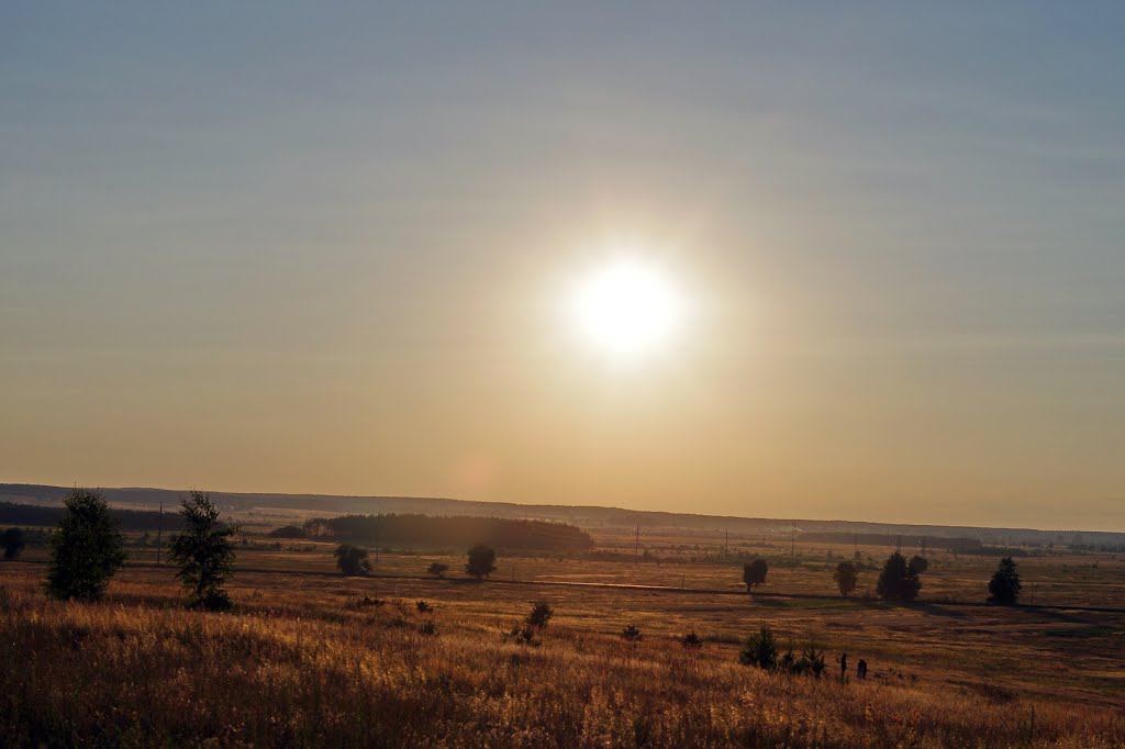 Захід сонця з г. Відішовоої
