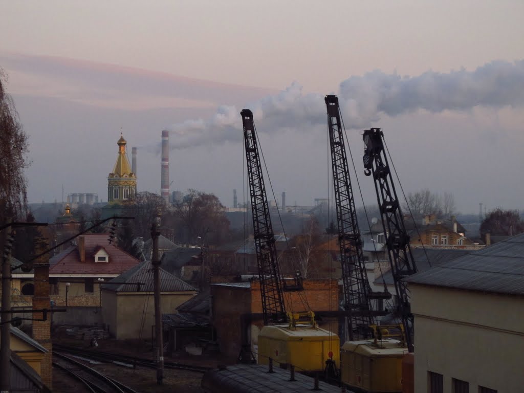 здолбунівські крани, вежі і труби ..