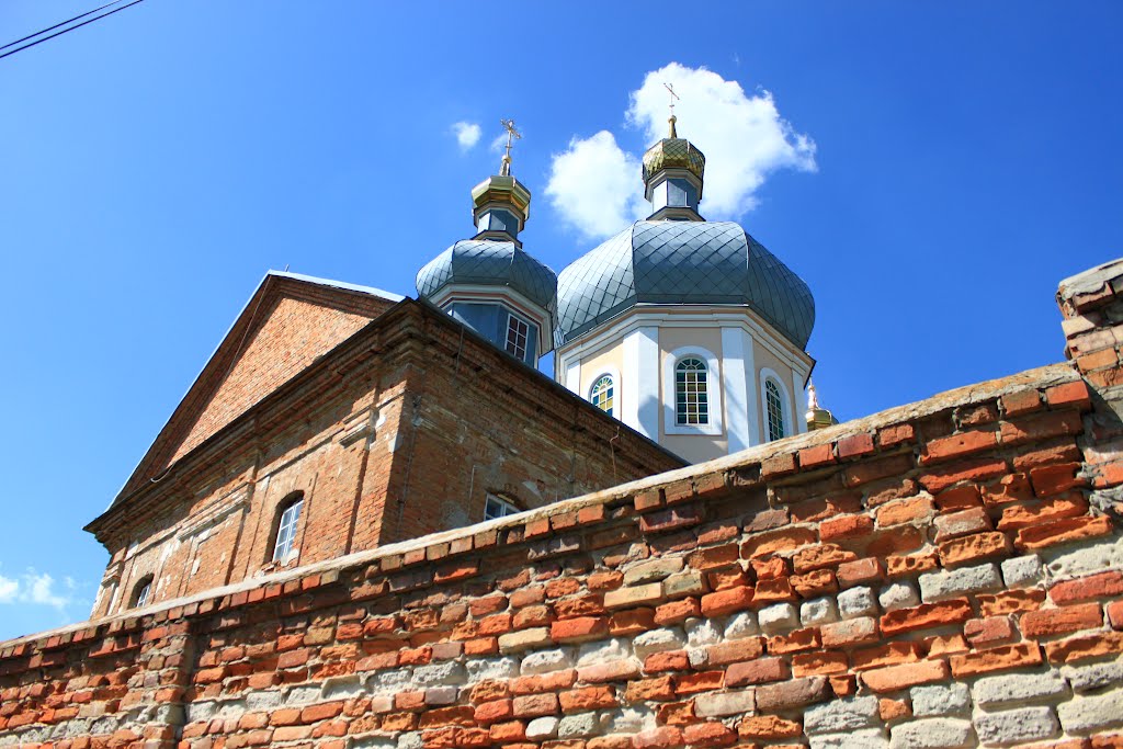 Korets. Walls and domes of the Ressurection skete.
