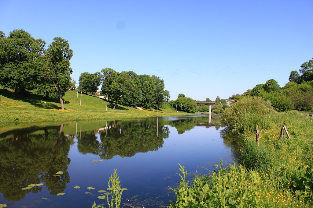 Korchik river in Korets.