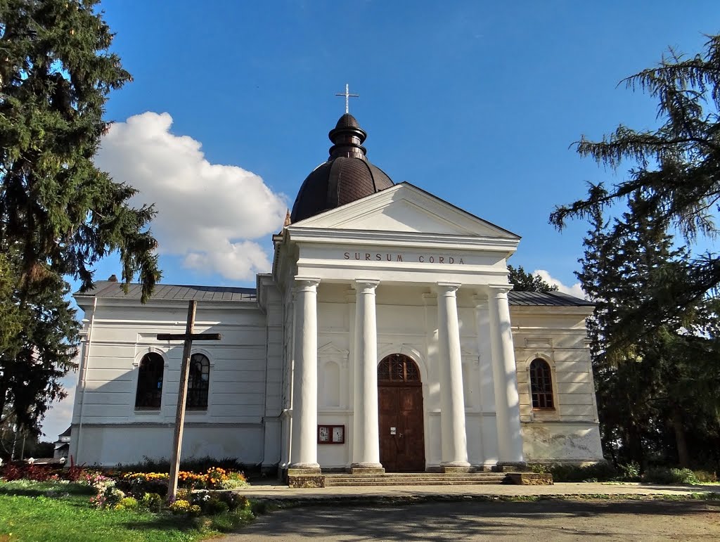 Фото Острог — Острог - костел Успіння Діви Марії, Оstroh - church,Kościół w Ostrogu, 1442, 1897