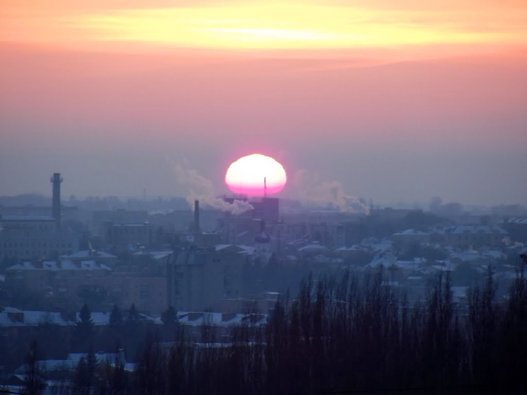 winter sunset