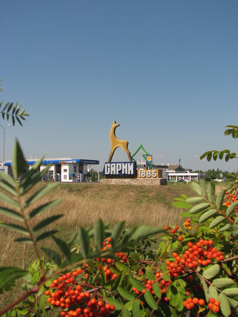 въезд в г.Сарны ( автодорога М-07 Ковель-Киев)