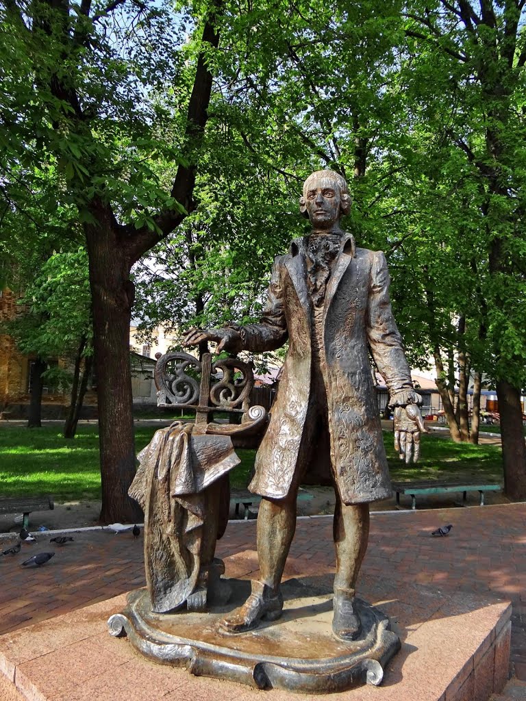 Глухів - памятник Дмитру Бортнянському, Hluhiv - Dmitry Bortniansky