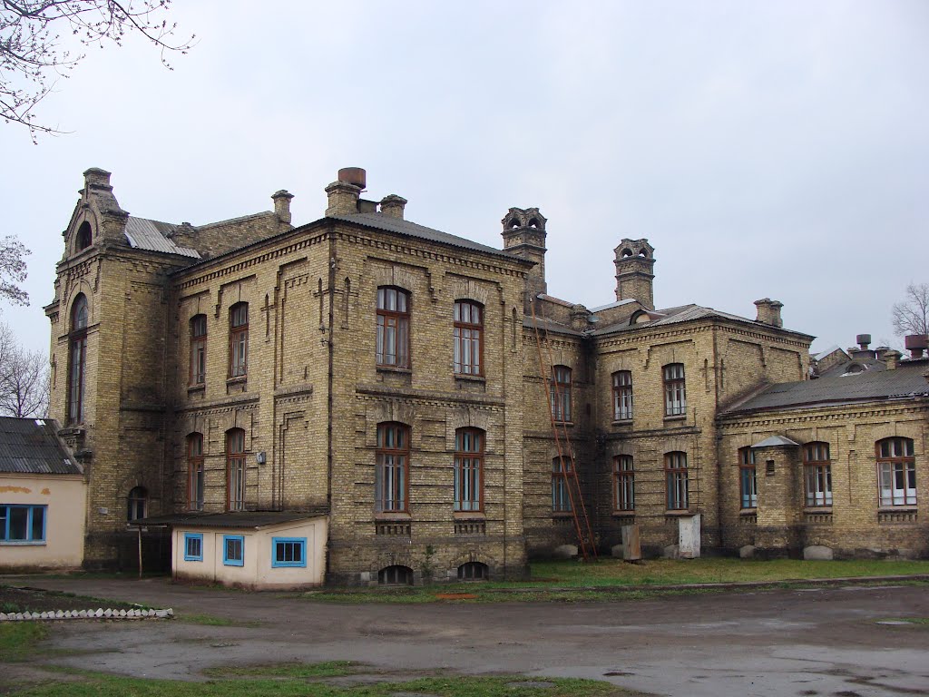 Конотоп. Комплекс железнодорожной больницы. 1895-97гг. Кирпичный стиль.