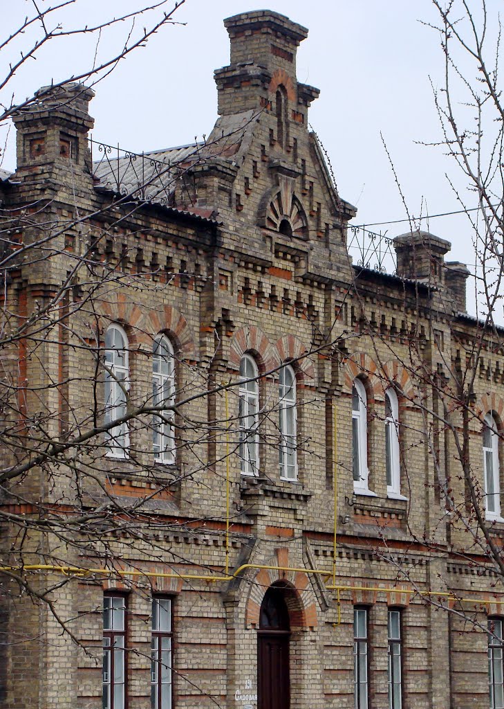 Конотоп. Комплекс железнодорожной больницы. 1895-97гг. Кирпичный стиль.