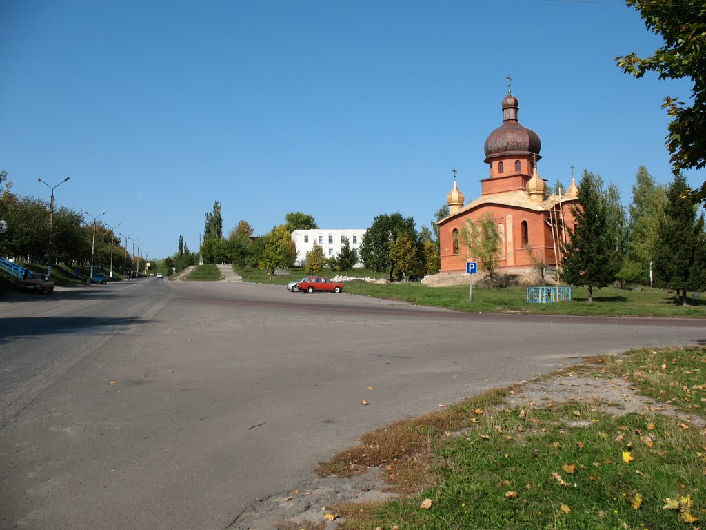 Lipova Dolina, center city, сhurch