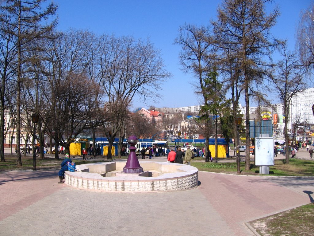 small fountain on The Red Square (маленький фонтан на Красной площади)