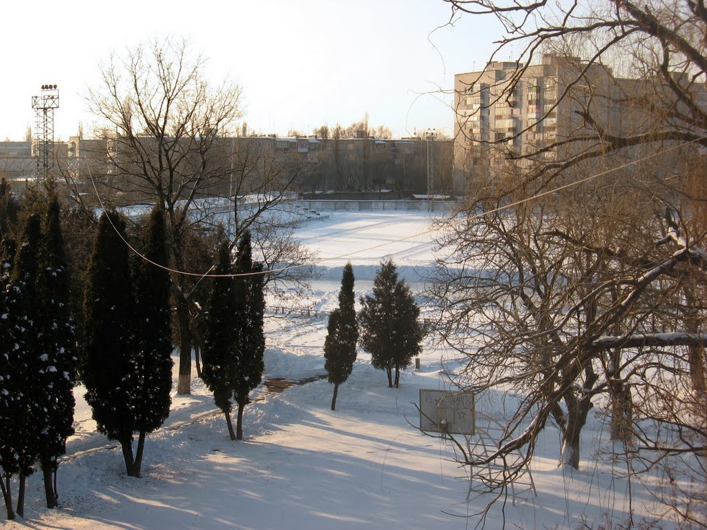 Вид на стадион