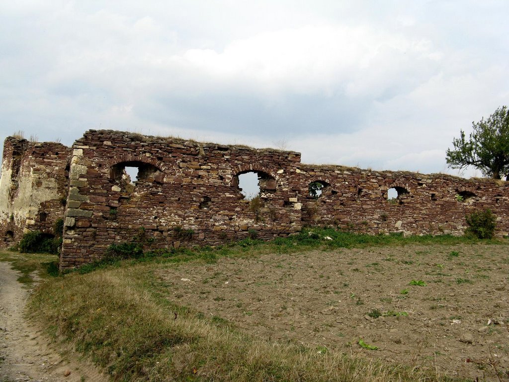 с. Підзамочок. Замок. (1600р.) /  The castle-fortress in Podzamochok. (1600)