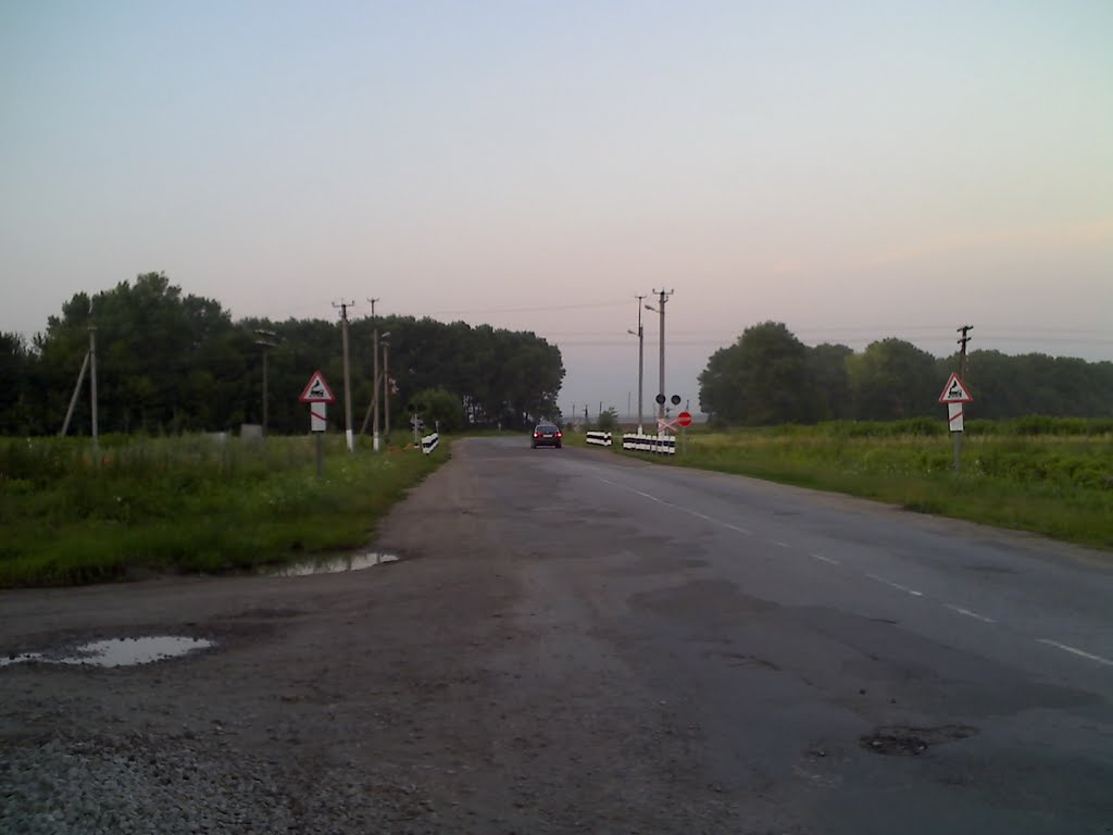 З бірківсьої обїздної - залізнична колія