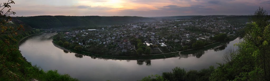 Залещики, панорама Днестровского каньона
