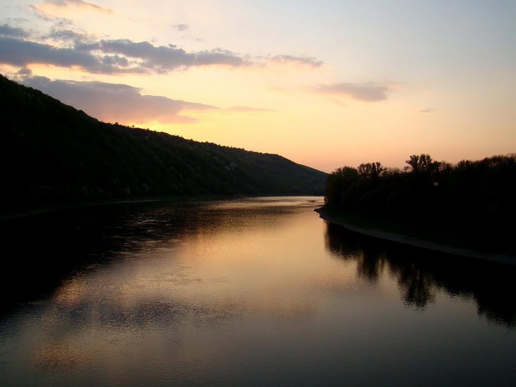 Захід сонця на Дністрі, Sunset in Dniester, Закат на Днестре