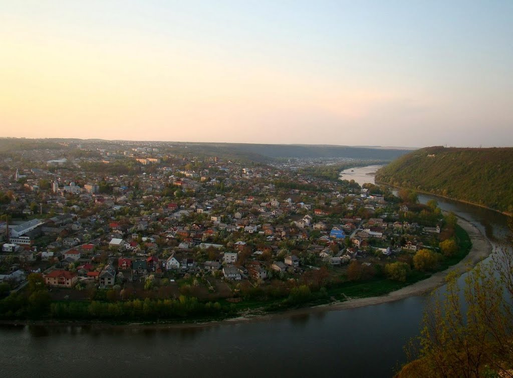 Захід сонця у Заліщиках, Sunset in Dniester, Закат на Днестре