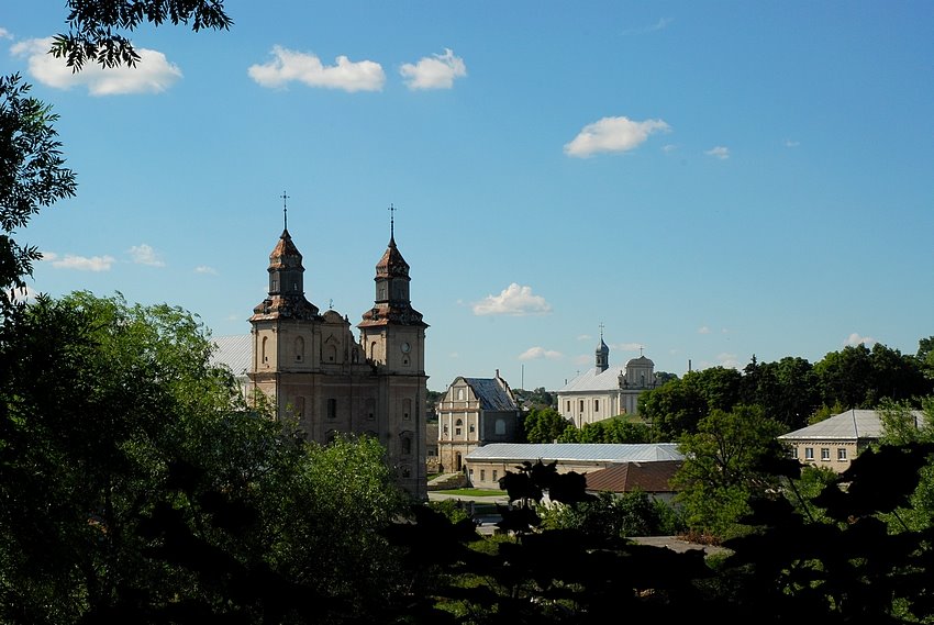 Zbarazh (Zbaraż), widok na miasto z góry zamkowej
