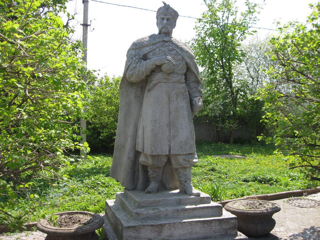 Зборів (Тернопільська обл.) - Памятник Б.Хмельницькому (1972 р.) біля Музею "Зборівська битва"